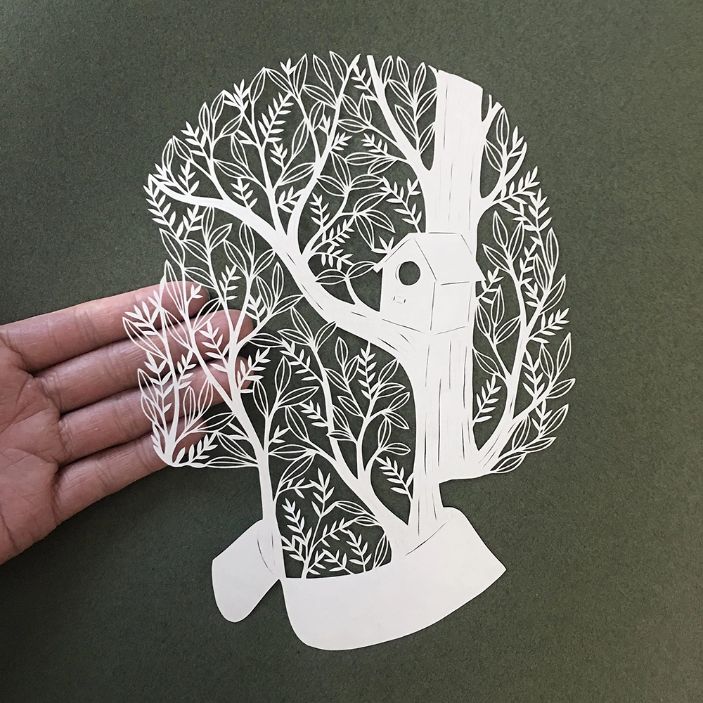Animali giganti nell'opera onirica di Kanako Abe 5 Kanako Abe, silhouette dalla serie Portraits — l'artista, per scelta, non si fa fotografare