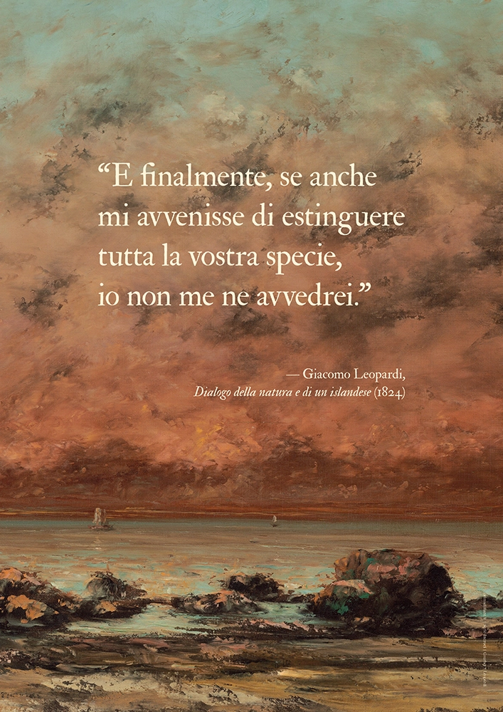 poster courbet leopardi incroci
