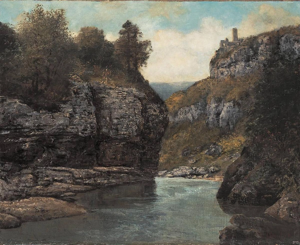 Rocce vicino alla Grotta Loue, 1872. Olio su tela, 82m x 65,8 cm