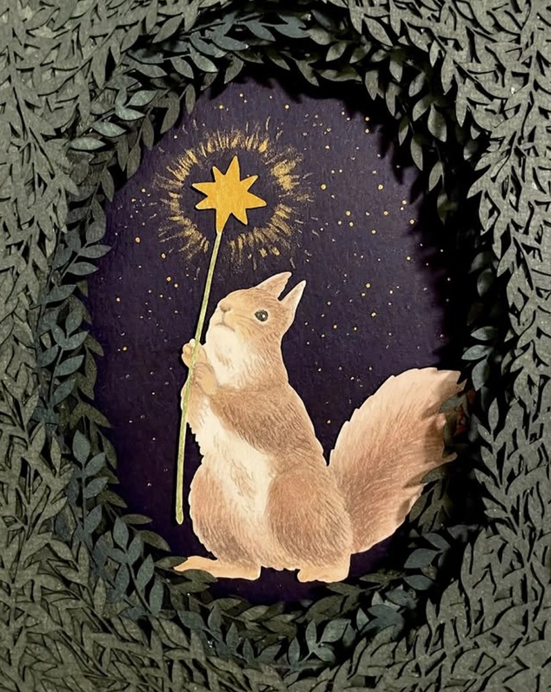 Animali giganti nell'opera onirica di Kanako Abe 7 Kanako Abe, The Squirrel, 2023