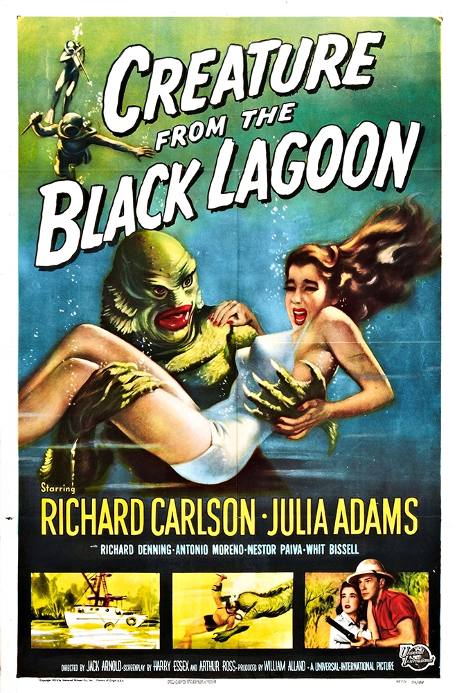 Locandina originale de Il mostro della laguna nera, 1954