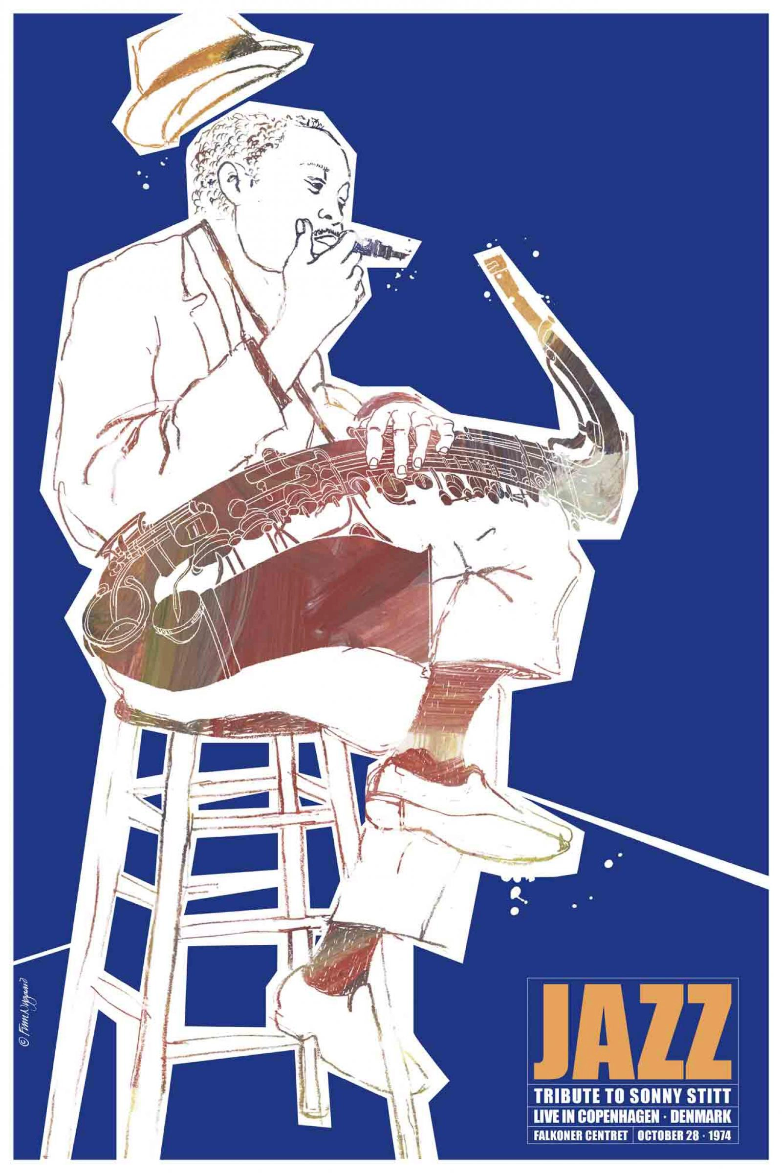 Finn Nygaard, manifesto dedicato a Sonny Stitt, Falkoner Centret
