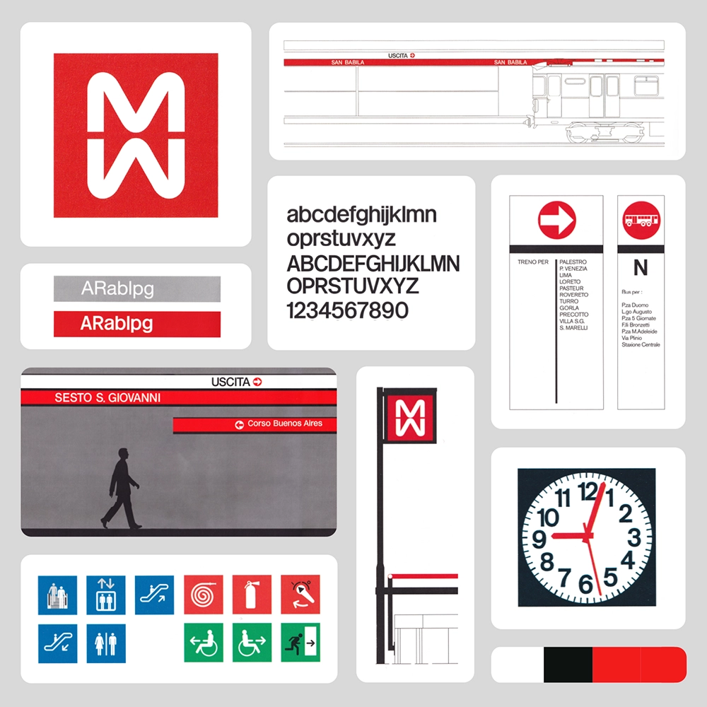 Bob Noorda, Segnaletica per la Metro di Milano
