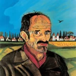 Radici • Ligabue Scipione Zavattini 3 Antonio Ligabue Autoritratto, 1954 olio su faesite